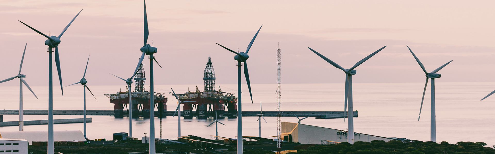 Turbines and oil rigs