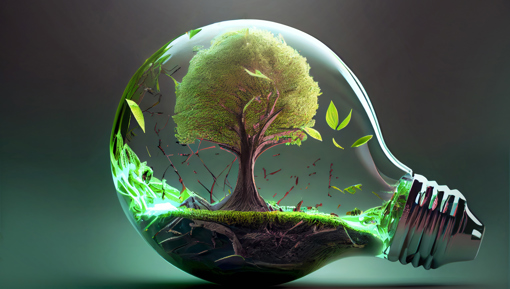 Green energy graphic