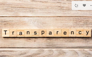 Image with wording 'Transparency'