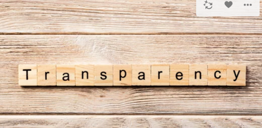 Image with wording 'Transparency'
