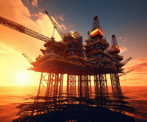 Picture of oil and gas platform