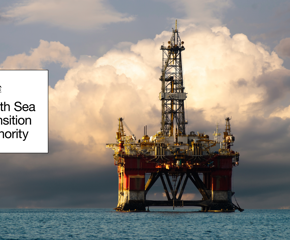 Rig North Sea Storm Logo Thin Outline